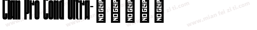 Clan Pro Cond Ultra字体转换